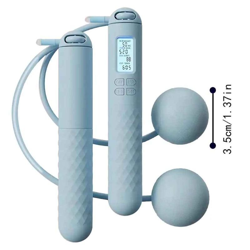 Corde à sauter sans fil Pulsar – variable bleu Antidérapante & rapide - Soiflex