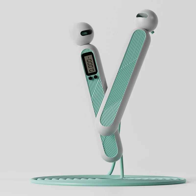 Corde sauter intelligente – variable vert et blanc - Soiflex