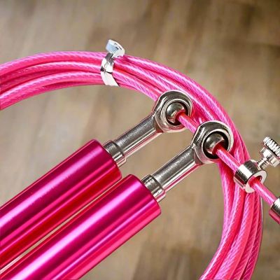 Corde a sauter Crossfit JumpRope Rose de vitesse avec roulements à billes visuel des roulement a billes- Soiflex