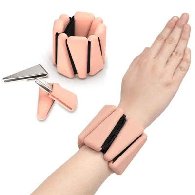 Bracelet Lesté ConfoPlus poids de 2 Lb (la paire) variable rose