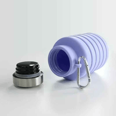 Gourde CompactFlex 500 ml – Pratique et facile à transporter - visuel de la gourde ouverte Soiflex