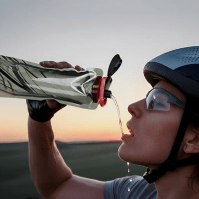 Gourde pour le sport Pliable 700 ml – Facile à emporter partout - femme boir a sa gourde au soleil Soiflex