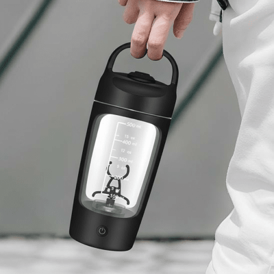 Shaker LumiPro 630 ml – Léger et facile à transporter - visuel du shaker noir Soiflex