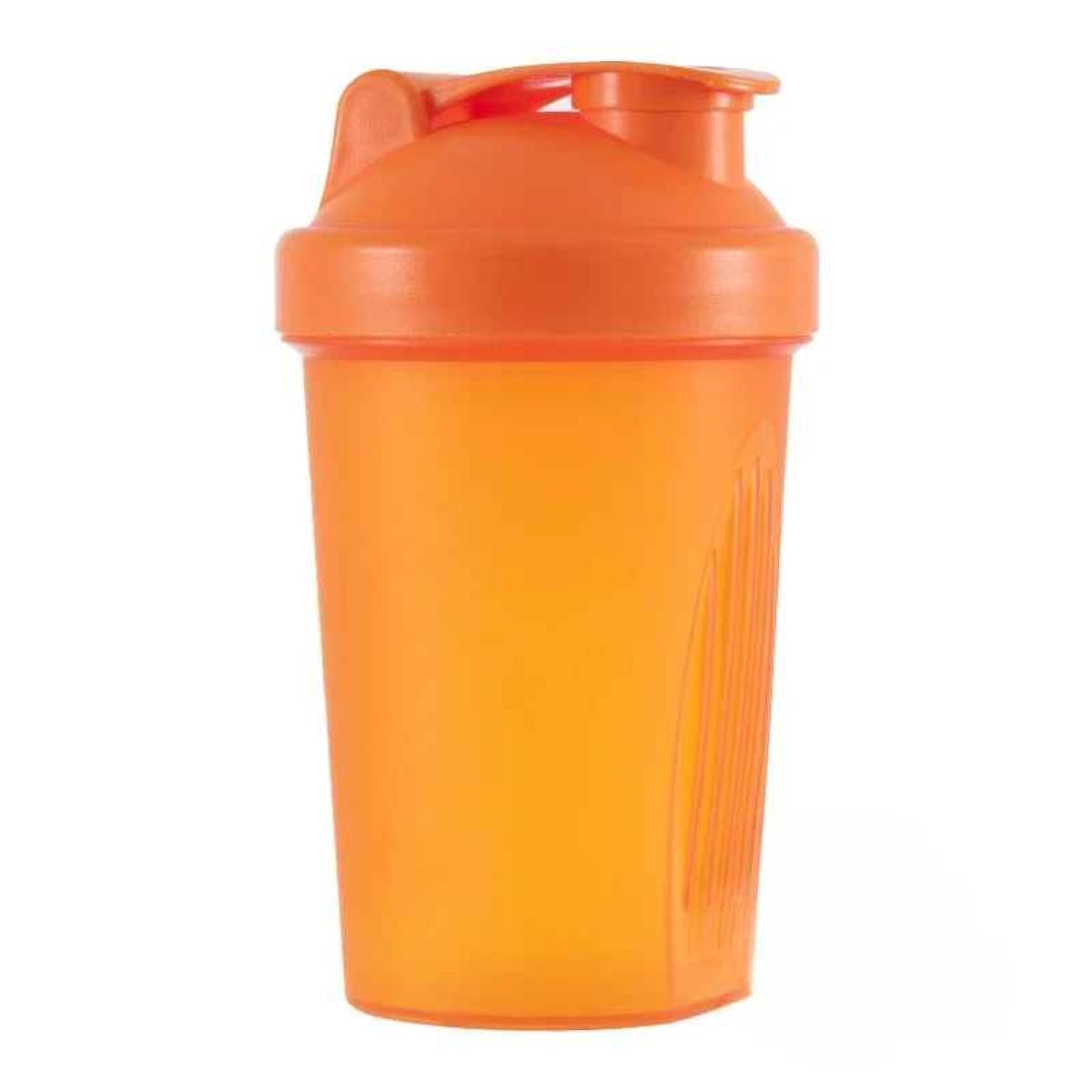 Shaker Protéine Étanche 400ml avec Boule de Mélange variable orange