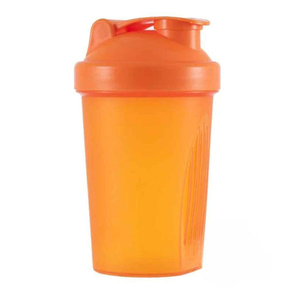 Shaker Protéine Étanche 400ml avec Boule de Mélange variable orange