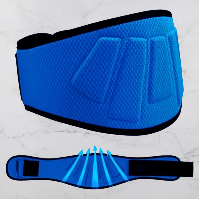 Ceinture pour la musculation - FitnessWaistBelts™ - Bleu - Soiflex