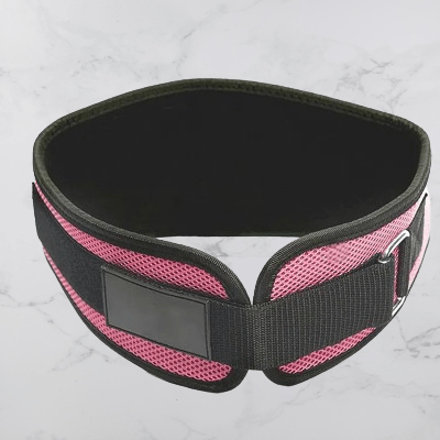 Ceinture pour la musculation - FitnessWaistBelts™ - Rose - Soiflex