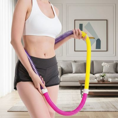 Cerceau fitness RessortFit – Massage et renforcement abdos -visuel cerceau fitness sur taille de femme Soiflex