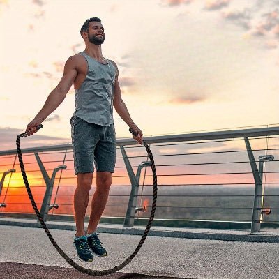 Corde a sauter Cobra homme saute pont