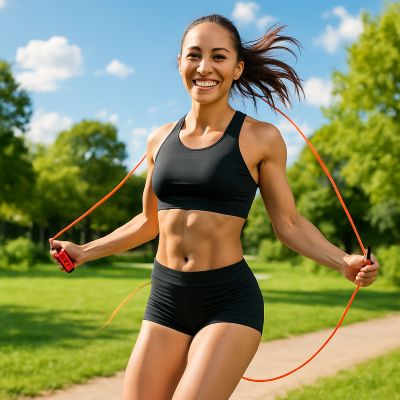 corde a sauter pulse femme exterieur