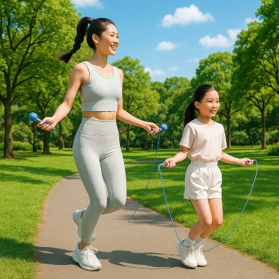 corde a sauter sans corde flash mere et fille saute