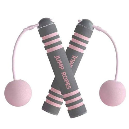 Corde à sauter sans fil JumpFit – variable rose Léger & pratique cardio maison - Soiflex