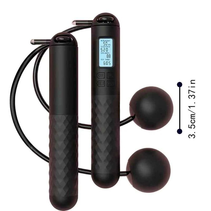 Corde à sauter sans fil Pulsar – variable noir Antidérapante & rapide - Soiflex