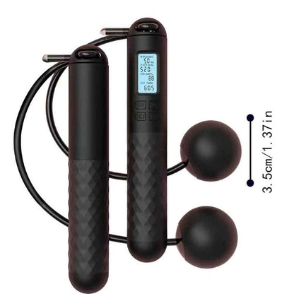 Corde à sauter sans fil Pulsar – variable noir Antidérapante & rapide - Soiflex