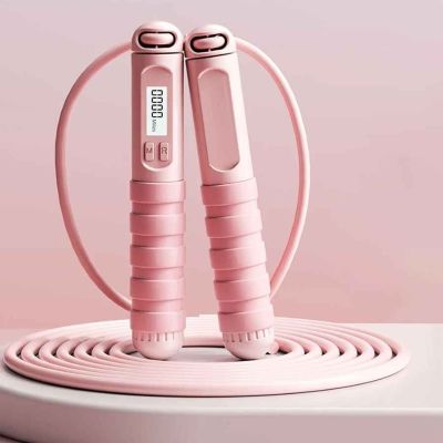 Corde à sauter Tronique sans fil variable rose - Soiflex