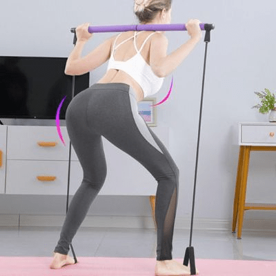 Elastique pour le sport BIOS – Renforcement complet bras et jambes - femme avec elastique vers l'arriere Soiflex
