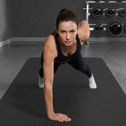 Tapis de yoga Flare 10 mm extra épais antidérapant femme sur une main en planche sur tapis de yoga- Soiflex