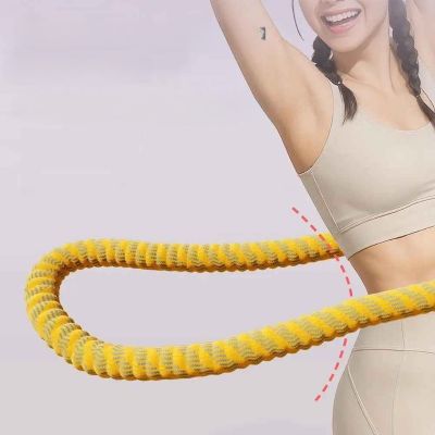 Hula hoop Rollo – visuel hula hoop jaune sur femme - Soiflex