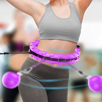 Hula hoop SlimTech – Léger et tonifiant pour abdos - hula hoop a la taille dune femme Soiflex