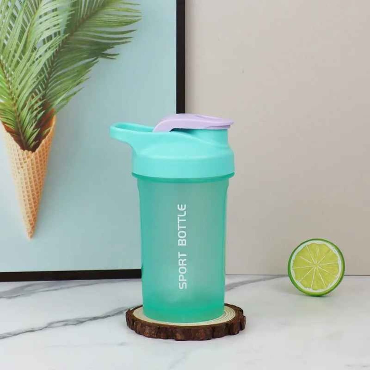 Shaker Protéines 300 ml avec Boule de Mélange - variable verte Soiflex