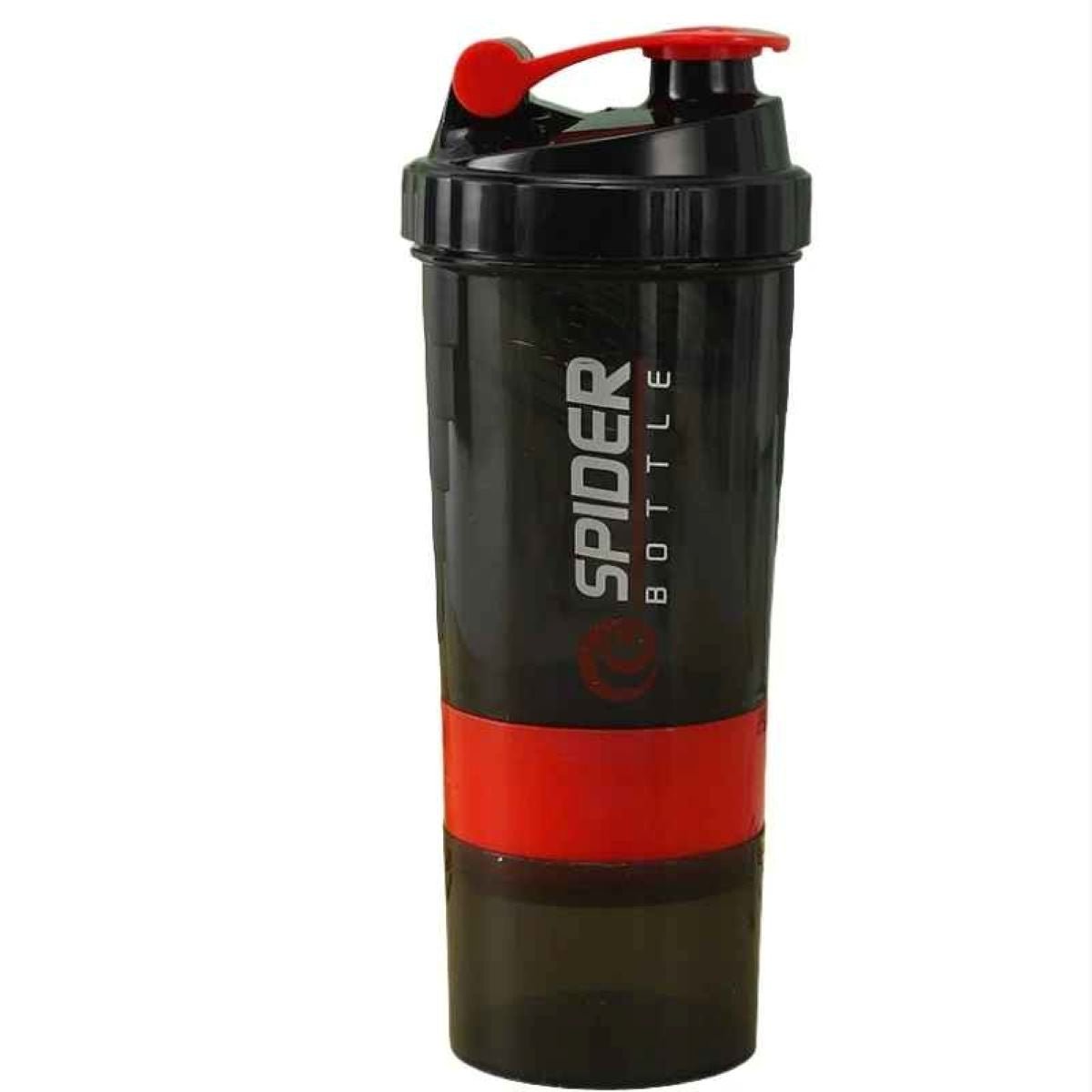 Shaker Protéine 500ml avec Boule de Mélange – variable rouge- Soiflex