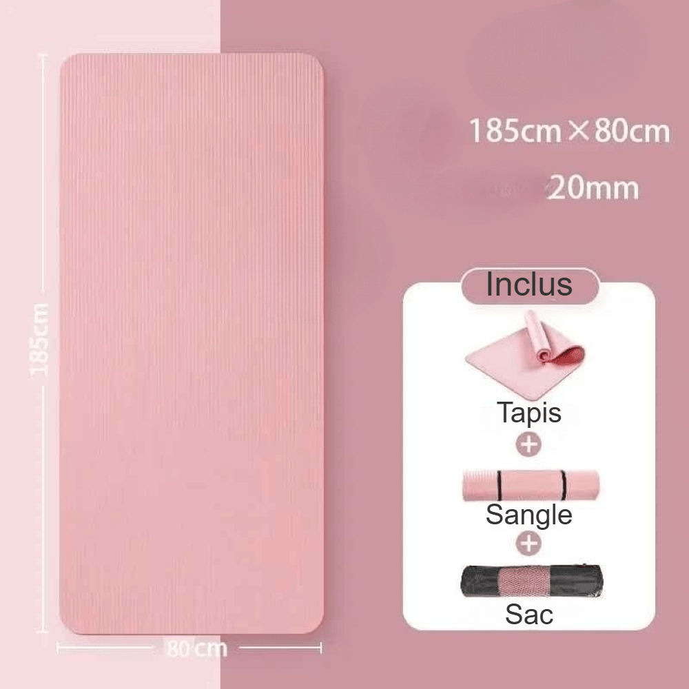 Tapis de gym épais ComfortPlus 20 mm – variable rose - Soiflex