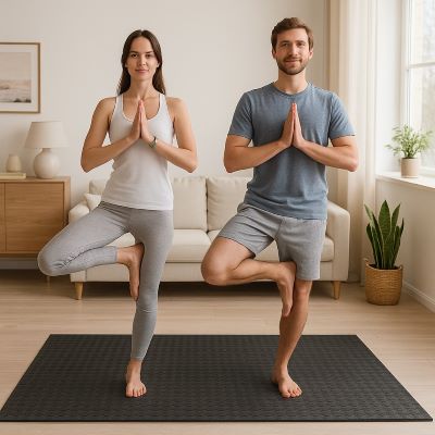 tapis de gym koa couple namastee