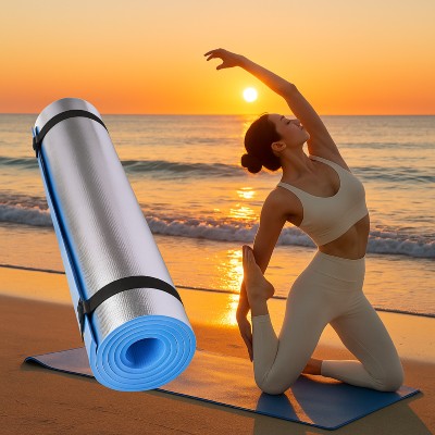 tapis de gym vif fille plage
