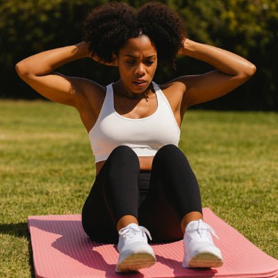 Tapis gym Muse 15 mm rose/mauve – confort femme sur gazon avec son tapis de yoga fait abdo- Soiflex