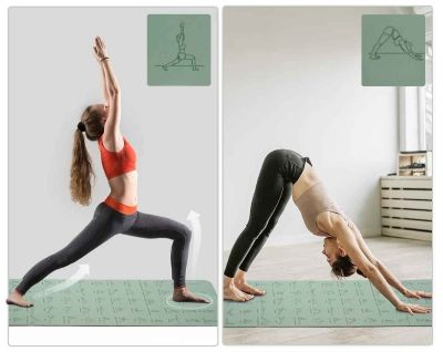 Tapis yoga Opal 6 mm – poses de yoga imprimées et sangle de transport - Soiflex